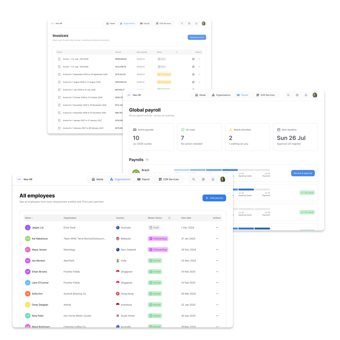 NEO for EOR Providers